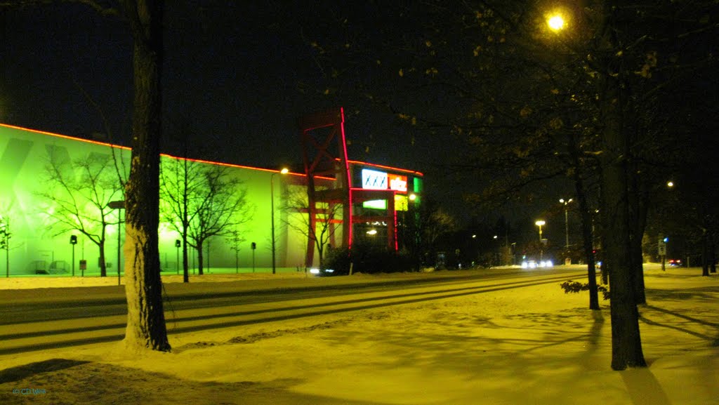 Münchenerstr. im Winter 2010 bei Nacht by CDW