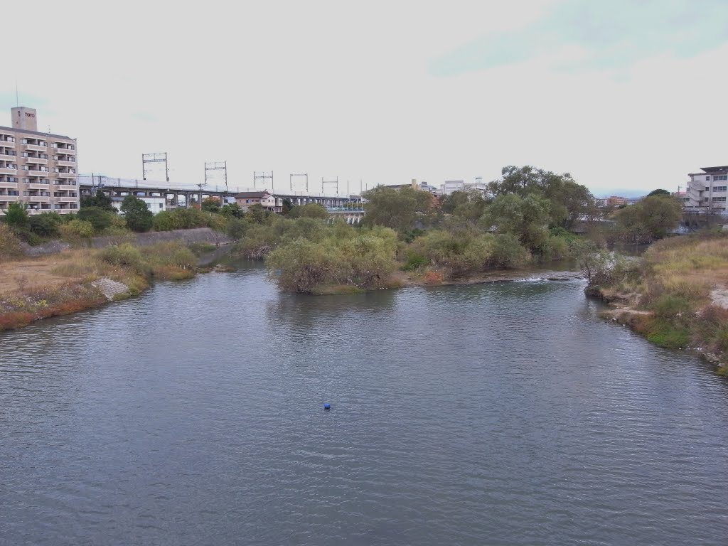 番托橋から見た那珂川 Naka River, A view from Bantaku Bridge by titanium22