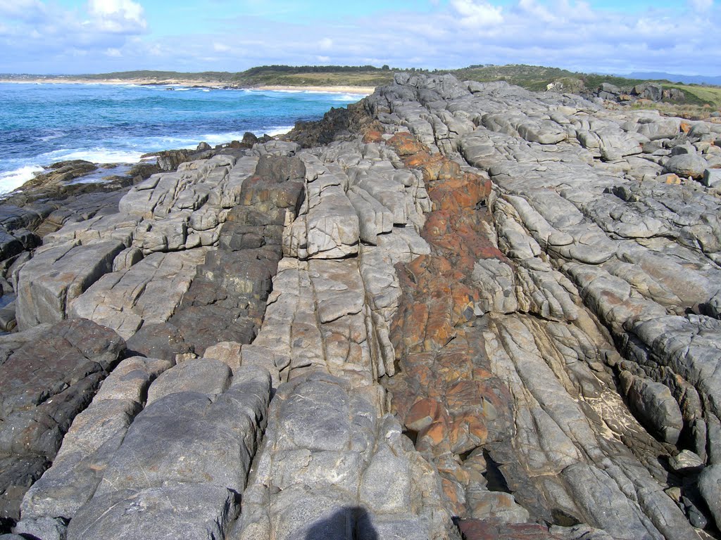 Igneous dykes on Bingie Bingie Point by MalcolmB