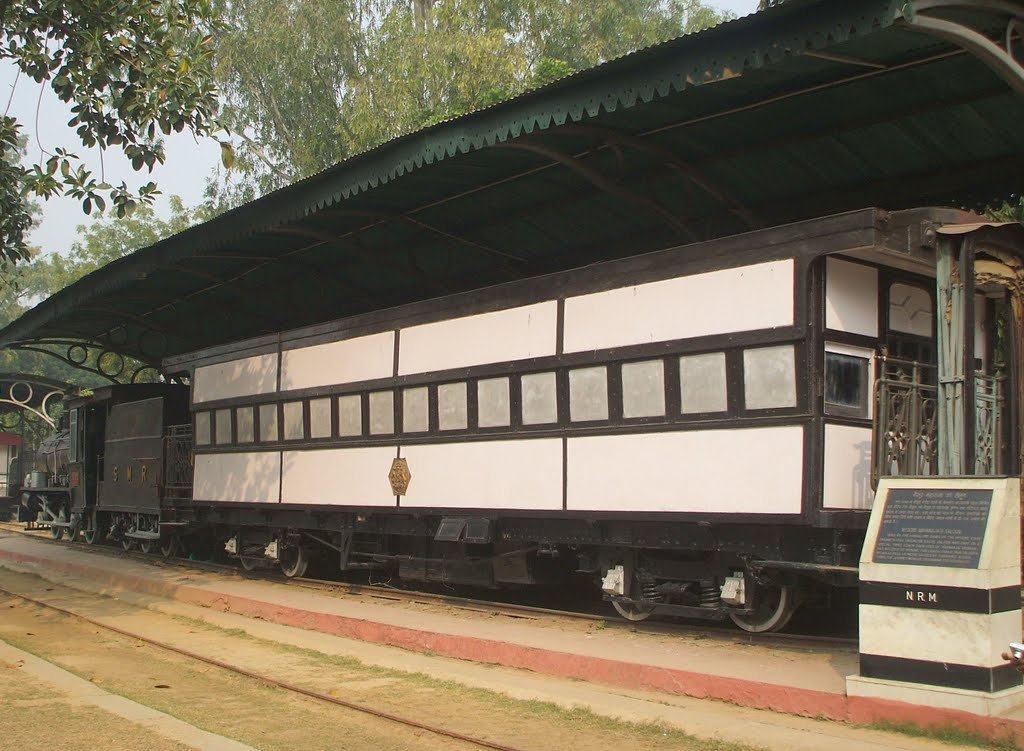 Saloon of the Maharaja of Maisoore, India. National Railway Museum, Delhi. by Farrukh Taimur Khan