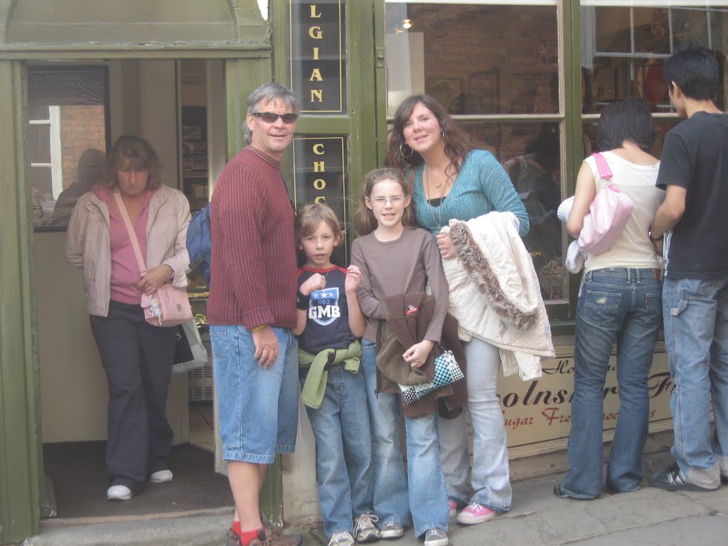 Delaney Family on Steep Hill, outside the Chocolate Shop! by Kevin J. Norman