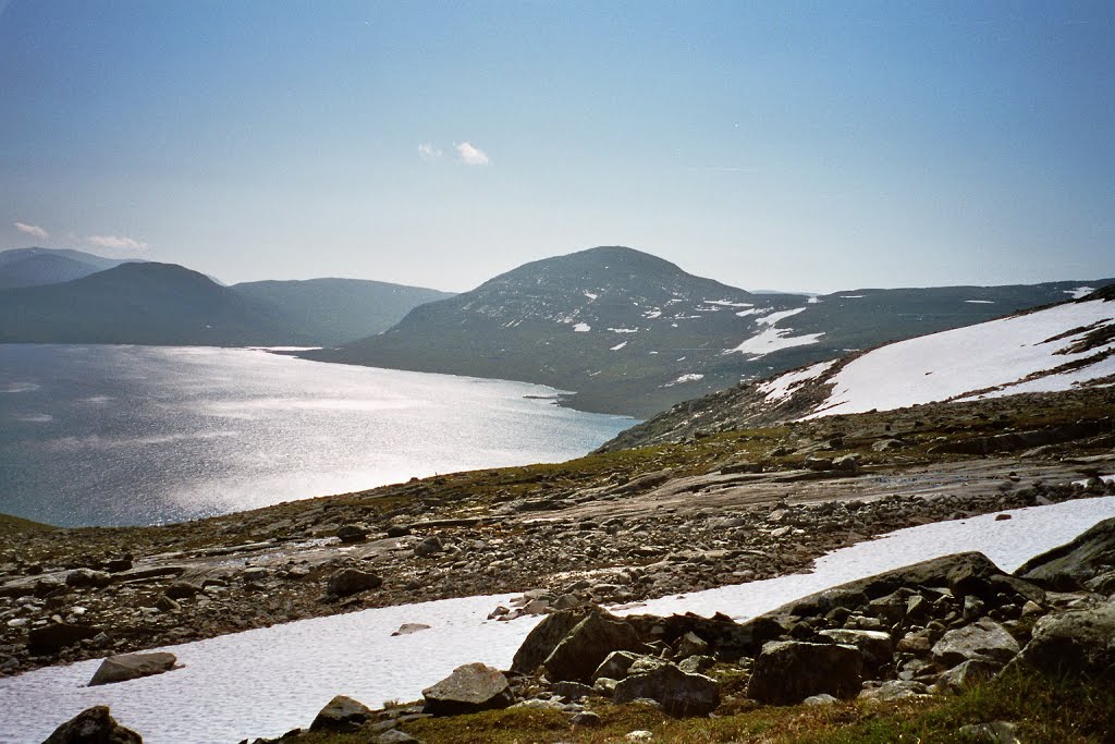 Snowfields during ascend from Vajmok (Lake) by heling_Ede