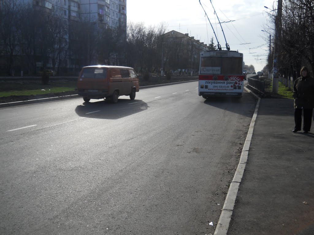 Trolleybus Skoda 14Tr in 60 let Oktjabrja street by Sanya031992