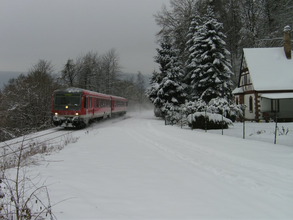 Standort des ehemaligen Bahnhof's von Bürgstadt, 26.12.2010 by Heiko Roth