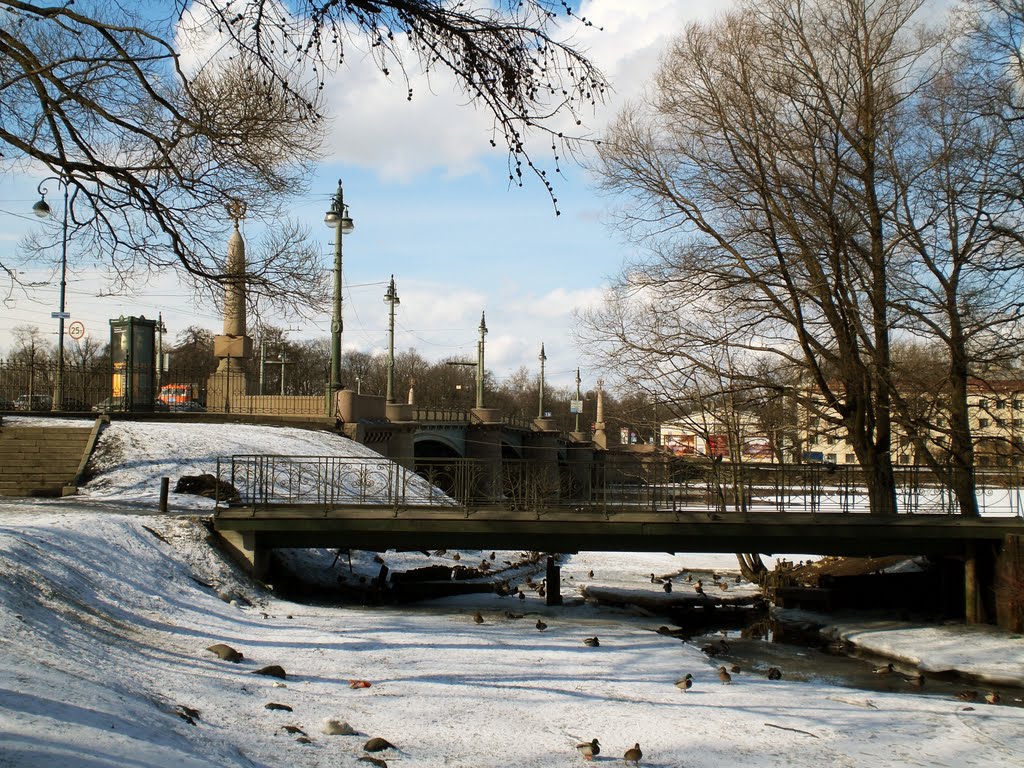 Лопухинский сад, вид на Контемировский мост by Shulakov Sergei