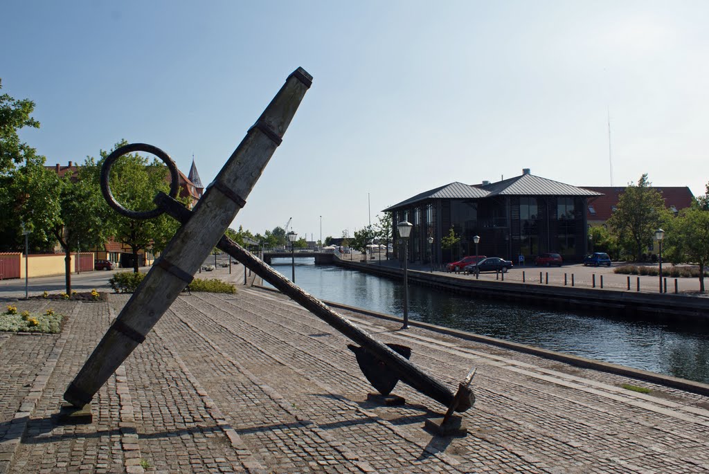 Skælskør Harbour - from the new bridge by JimT