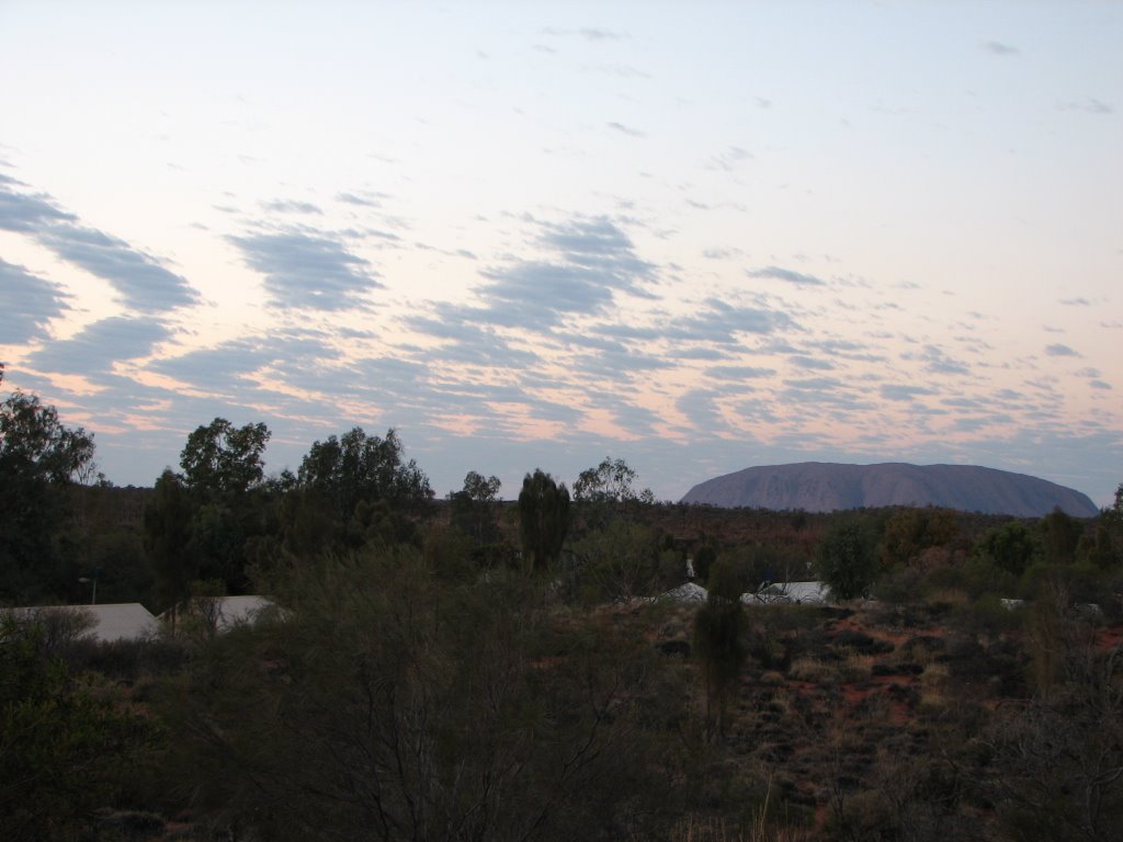 Daybreak and clouds over Uluru by Bionic Woman