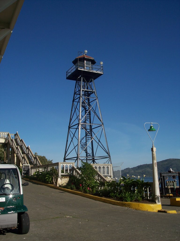 View of Watchtower at Alcatraz Island by baker7598