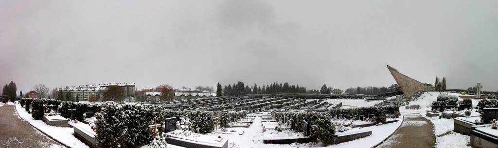 Sisak graveyard at winter by vbublic