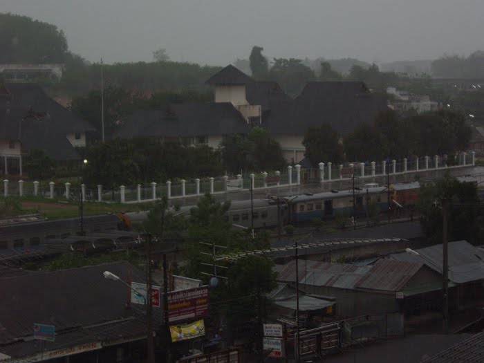 Trang Railway under tropical rain By Mahdi Azad From IRAN by MohammadMahdi Azad