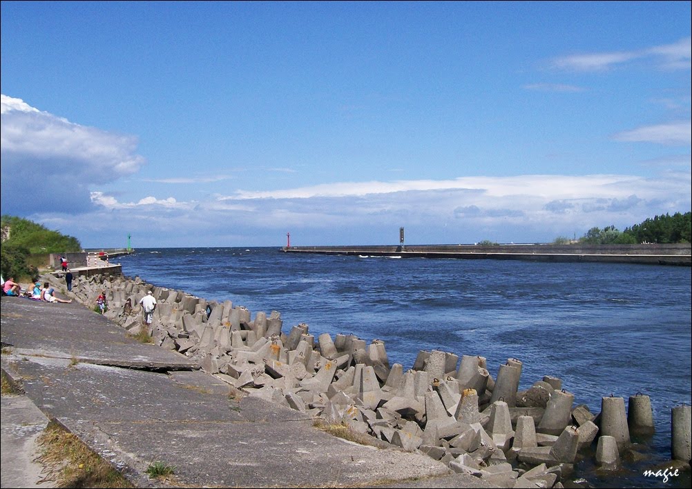 Dziwnów. Ujście Dziwnej/River's Dziwna estuary by Krystyna Koch