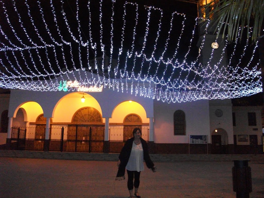 Los Cristianos church christmas lights by Gaz9006