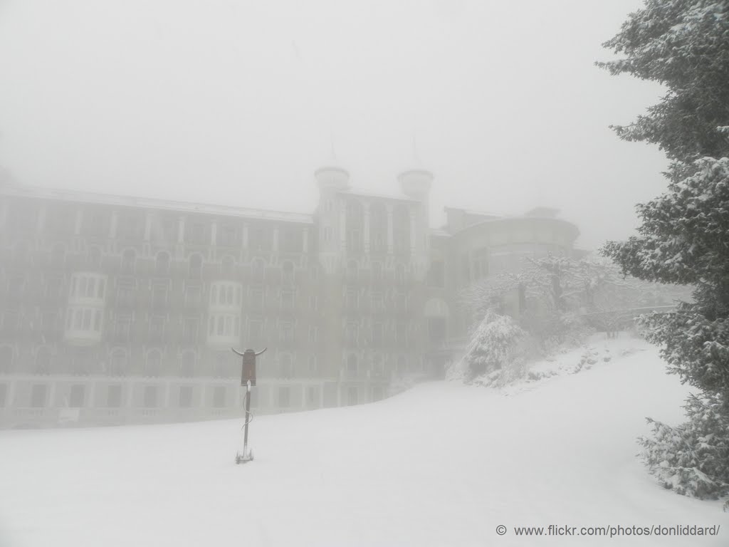 Switzerland montreux vevey area christmas day winter snow cold windy by donliddard