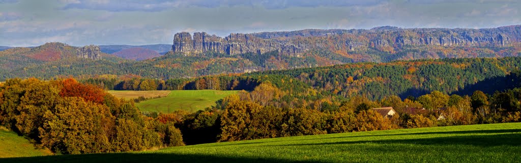 Schrammsteine im Herbst by Wölfi3