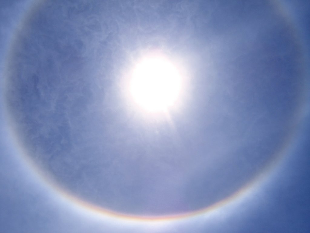 Ice Crystals on the Porto Alegre skies produces this effect on the Sun by Cleber Lima