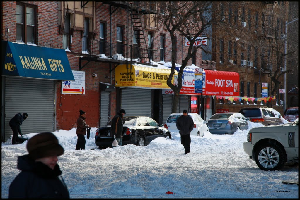 December 27, 2010. Brighton Beach, NY. by VLAD KRYLOV