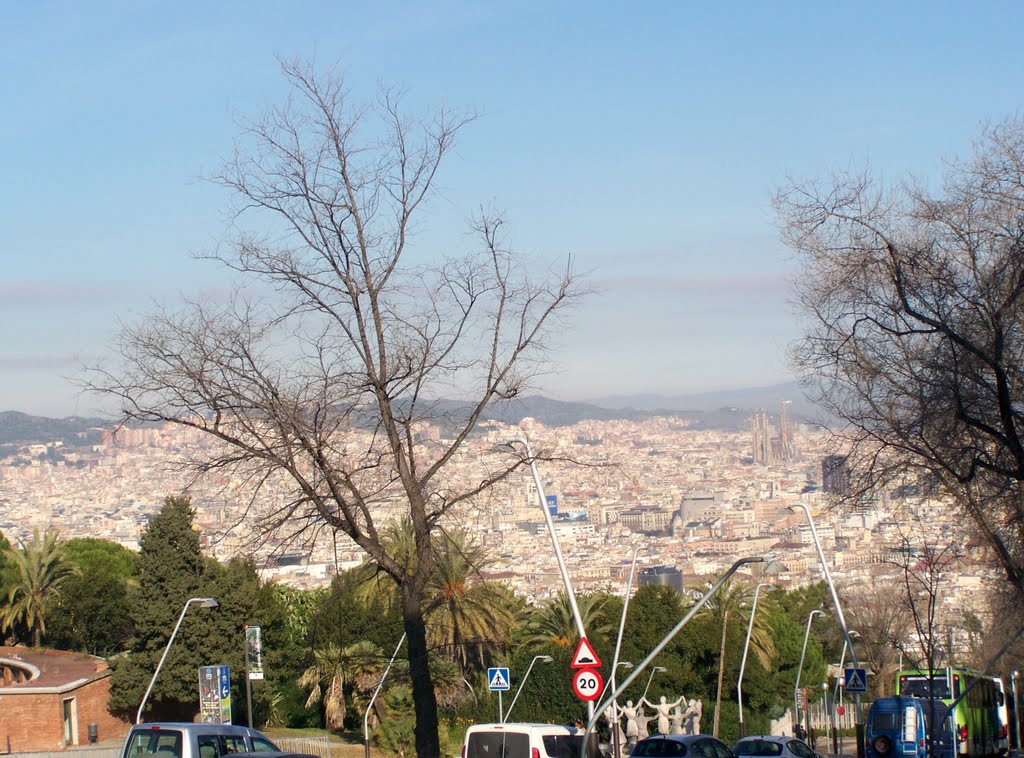 Vistes del port de Barcelona des de Montjuïc by Yeagov