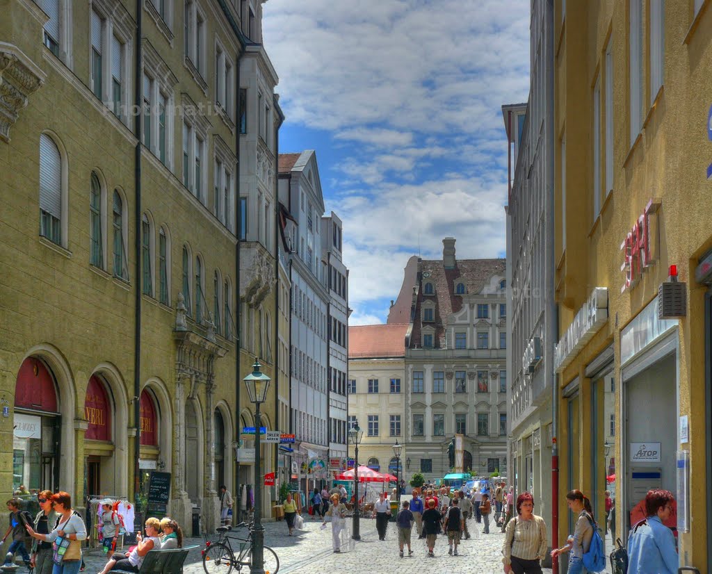 Augsburg Philippine Welser Straße HDR by Helmar Pfister