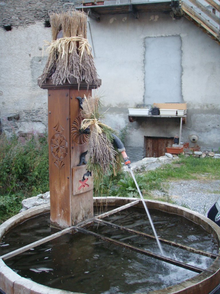 Fontaine en bois d'Abries by Chamois agile