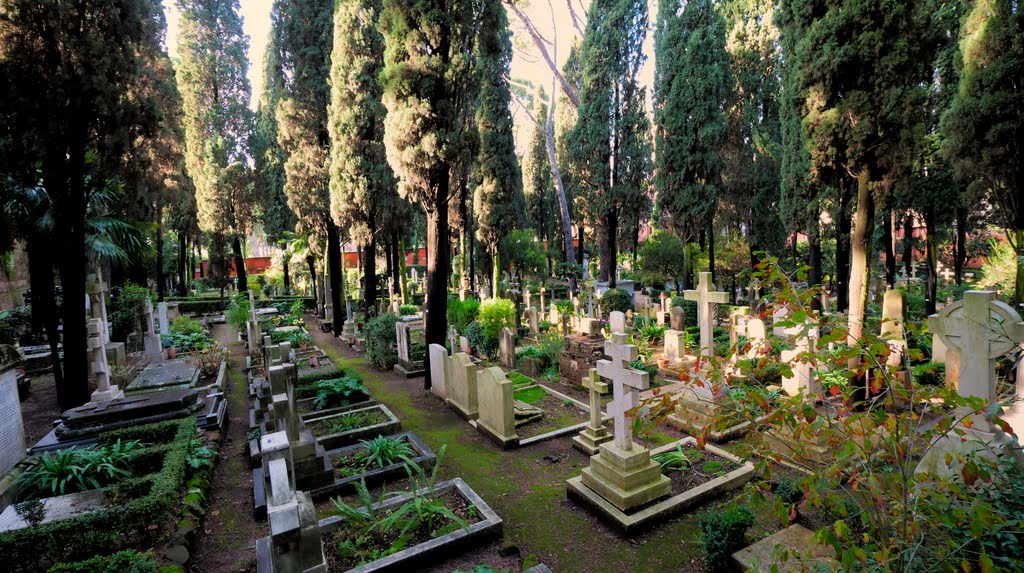 Non-Catholic Cemetery in Rome by Niels Mork