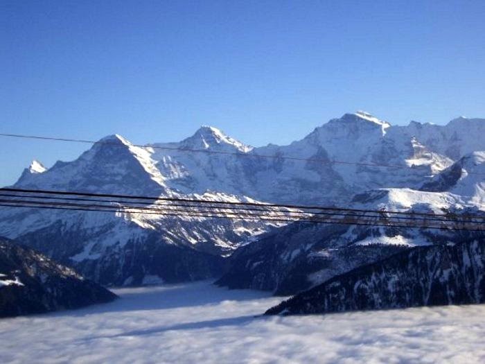 Eiger, Mönch und Jungfrau vom Niederhorn by Nora Mrsan