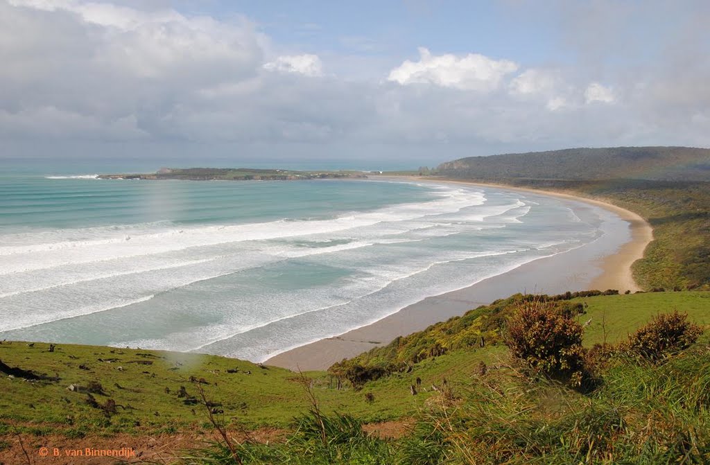 Florence Hill Lookout over Tautuku Beach, Catlins by Bram van Binnendijk