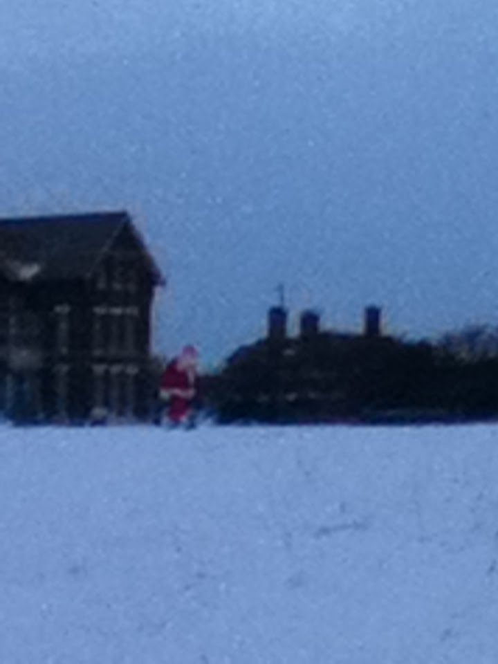 Santa On Crosby Beach (Boxing Day) by Graystomizer