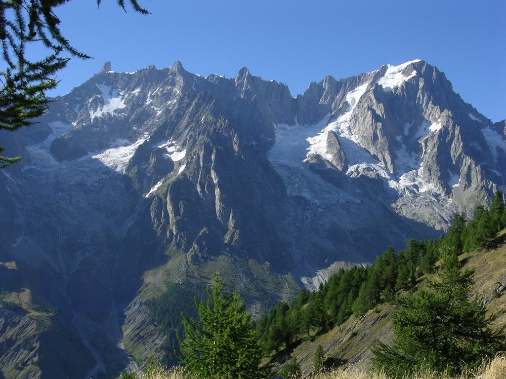 Les Grandes Jorasses depuis le Refuge Bertone by Fabien Bazire