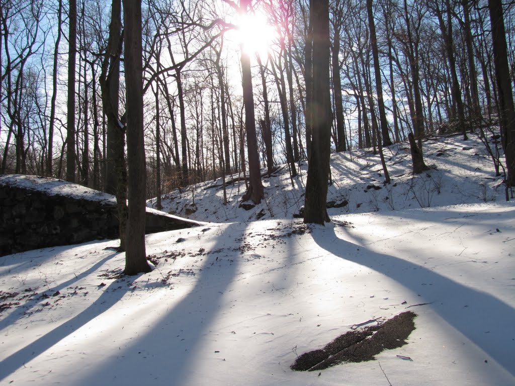 Powderyard Snow Scene by Chris Sanfino