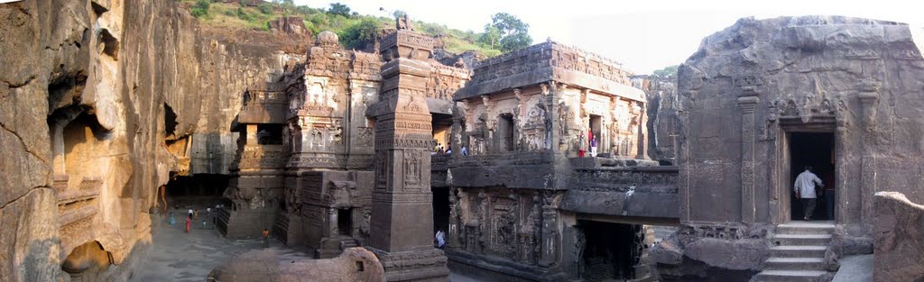 Kailashnath Temple at sunset - Ellora by S Dev Roy