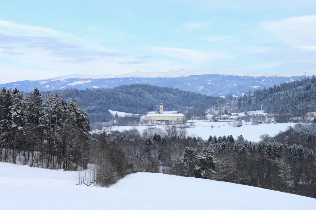 Verschneites St. Georgen und Saualpe by Karin.E.D