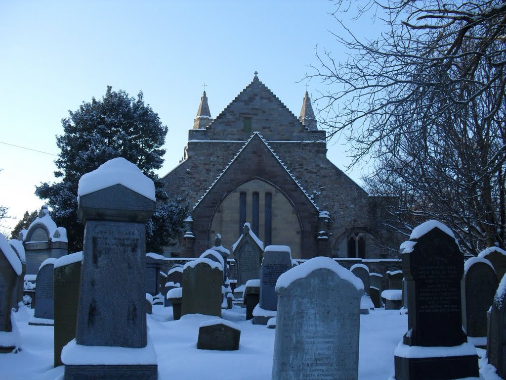 St Machar's Cathedral & graveyard with snow © Gabe by gabe86