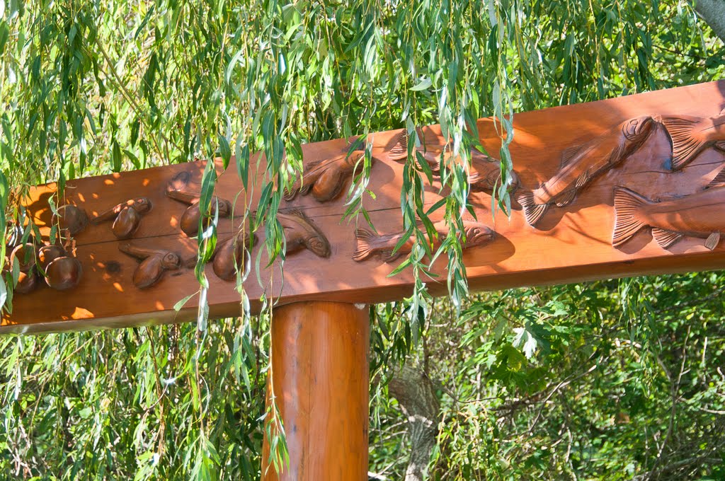 Lang Creek Hatchery Carving 3 by Georgia  Combes