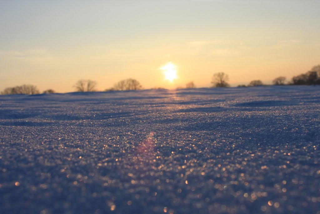 Schnee auf dem Feld bei Kohlscheid by Stefan Schulz