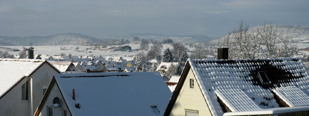 Blick zum Sünchen vom Mönchsbergweg im Winter by StefKoMü