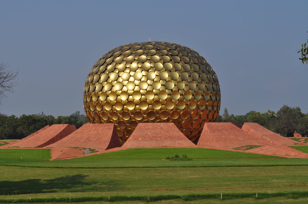 Auroville, Matrimandir by MADAN LAL