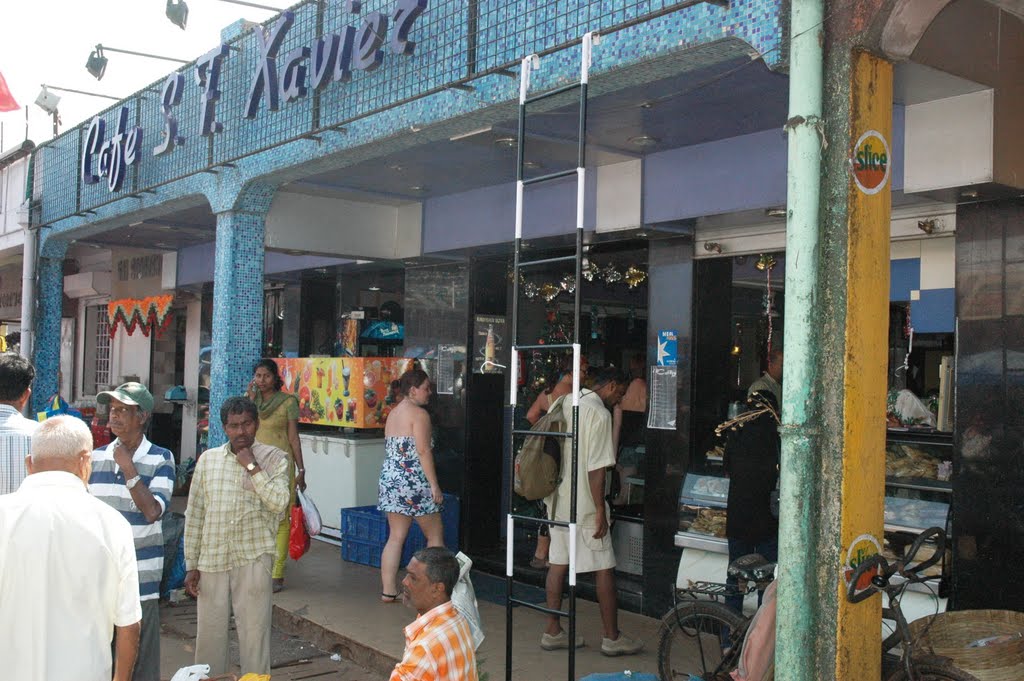 Cafe St Francis Xavier at Mapuca Market, Goa's Leopold Cafe by Brian Pinheiro