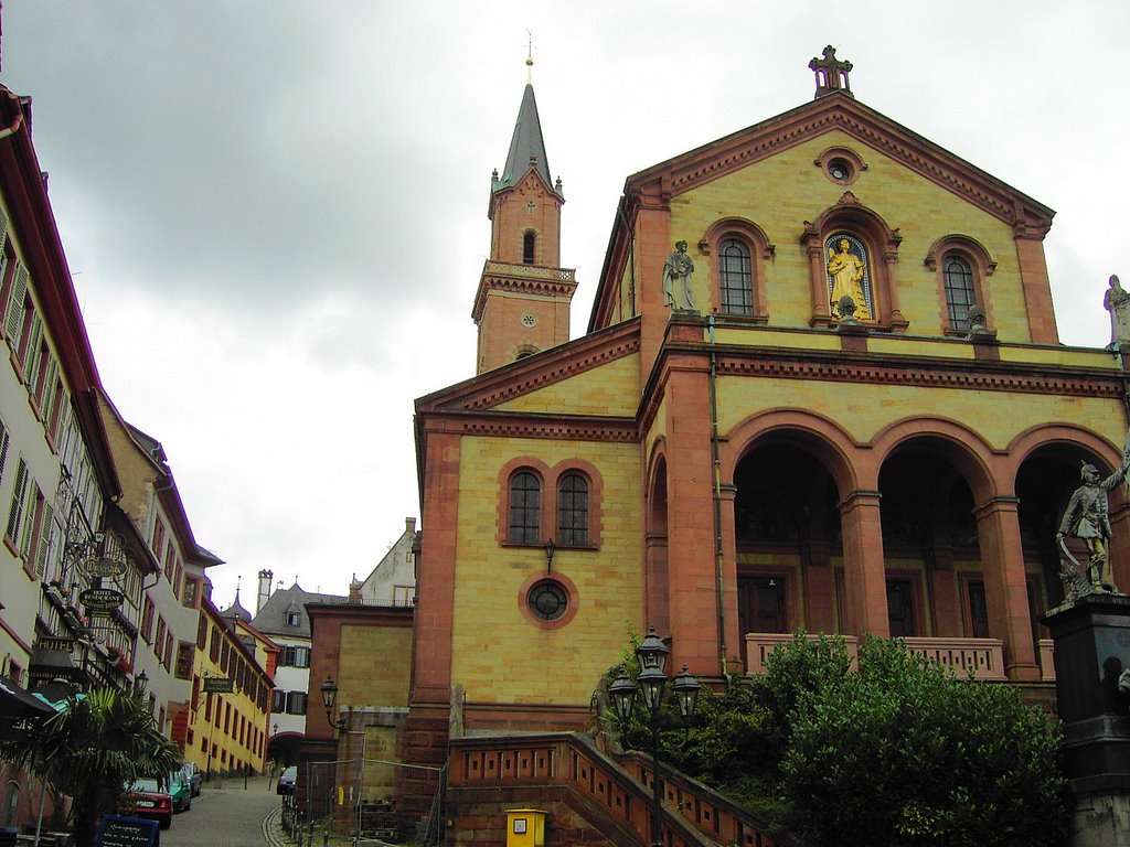 Kirche,Weinheim,Bergstraße by wolf-vielbach