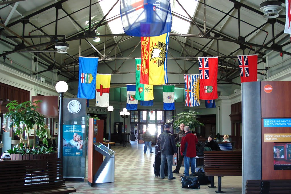 Inside the Halifax Via Train Station by Tracy Wilmot