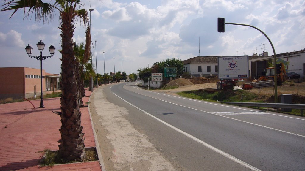 Carretera la ruta de la plata en la salida de santa olalla del cala by txampo