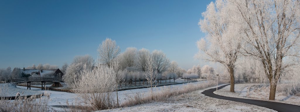 Ouddeel in winter by Robert van Poppelen