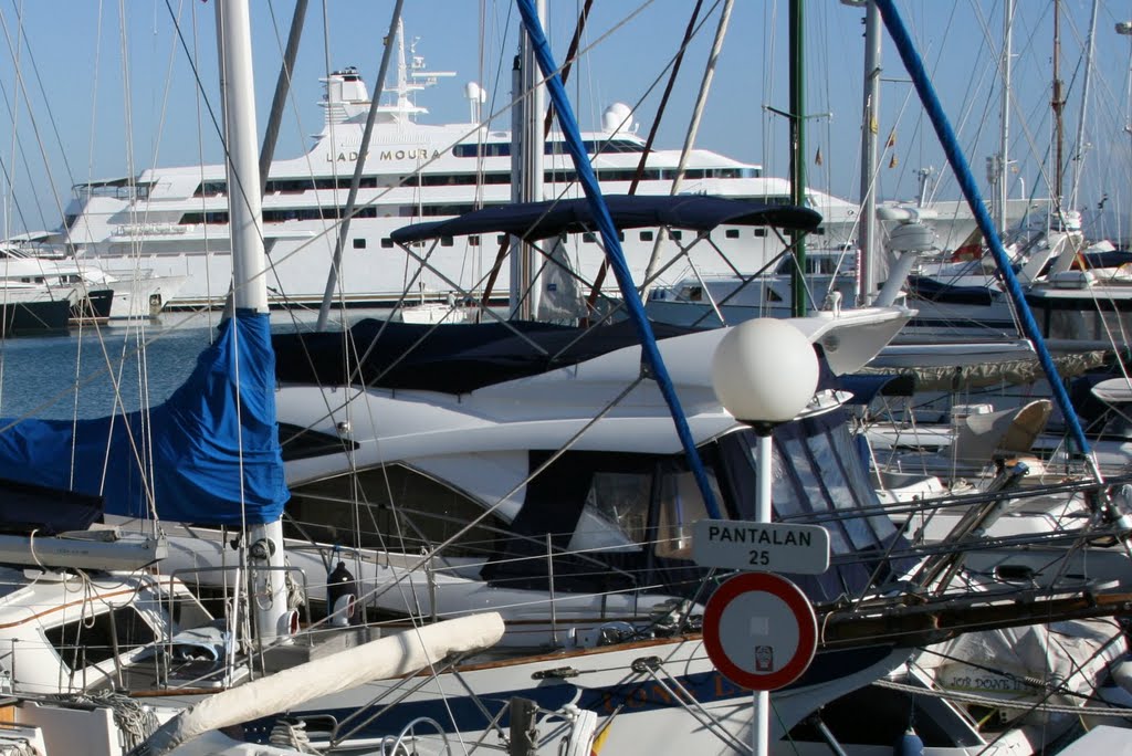 Harbor Palma de Mallorca Spain LADY MOURA by Klaus Klaus