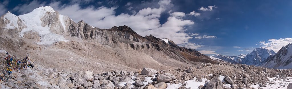 Larkya La, looking in direction of Larke Pedi by Sietse Brouwer