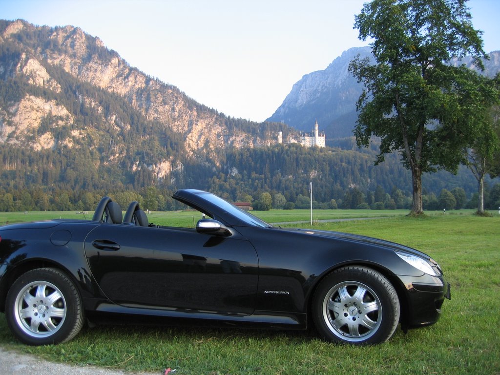 Mercedes SLK at Neuschwanstein by Peter Larkin