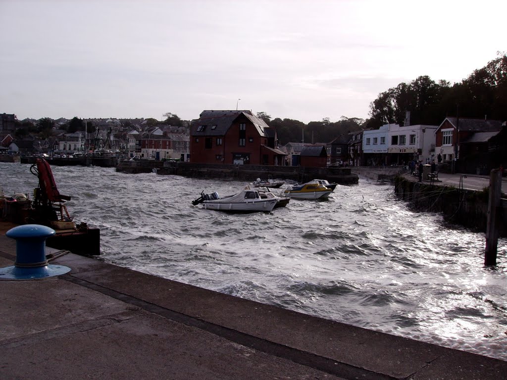 Stormy Sea, Padstow Harbour, Cornwall by Ruth Craine