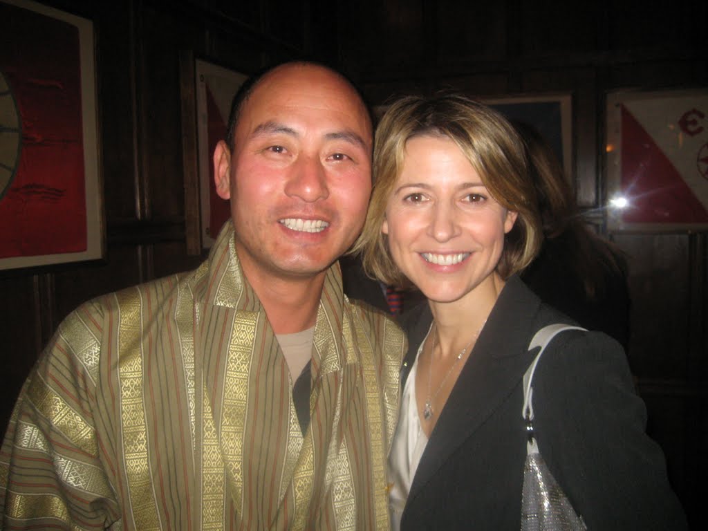 Tshewang Rinchen and Samantha Brown at NYC Bhutan Tourism Show by Tshewang Rinchen