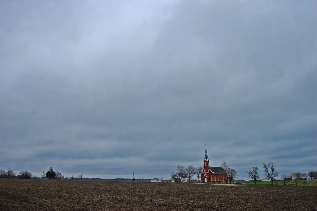 Keota, Iowa Catholic Church by Patrick Eldredge