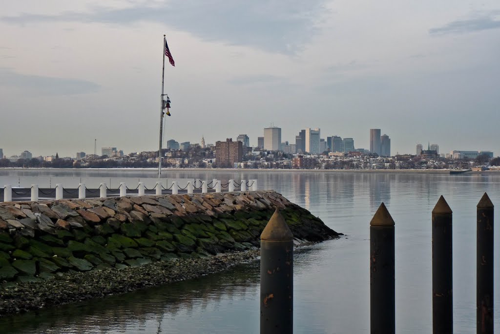 Boston Skyline from Near JFK Library by Steven James