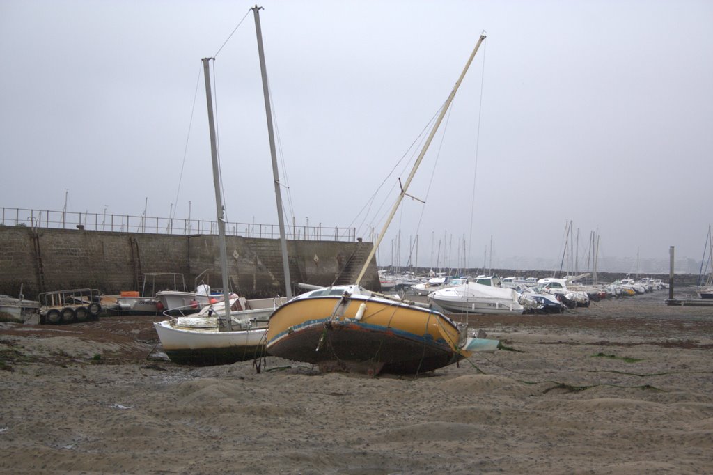 Port de Pornichet à marée basse by Christophe Himène