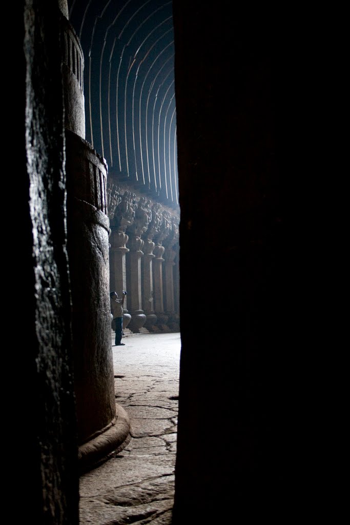 Behind the Stupa (in Karla's main cave) by David Stocker